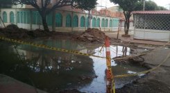 La reparación inició en febrero. 