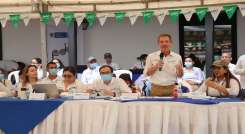 El consejero presidencial para la Estabilización y Consolidación del Territorio, Emilio Archila, lideró desde Villa del Rosario, la reunión de fortalecimiento del Pilar 1 del Ordenamiento de la Propiedad Rural y del Uso del Suelo, realizado con los Grupos Motor de los Programas de Desarrollo con Enfoque Territorial (PDET), subregión  Catatumbo.