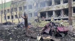 Bombardeo a un hospital infantil en Ucrania
