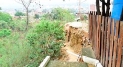 En el barrio 28 de febrero se construirá un muro de contención/Foto cortesía