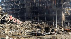 La guerra entra en Kiev con el bombardeo de un centro comercial./Foto: internet