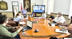 La mañana de ayer una comisión de proyectos especiales de Corponor, se reunió con el alcalde de Cúcuta, Jairo Yáñez y con la subsecretaría de Medio Ambiente municipal-.