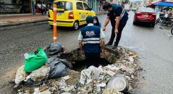 Intervención de hueco de la avenida octava con calle novena./Foto: Cortesía./La Opinión.