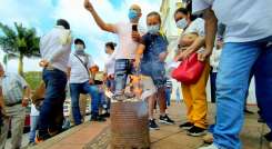 Protesta por impuesto predial en Chinácota