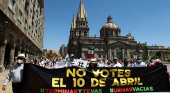 Protesta en México. / Foto: AFP 