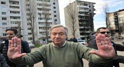 secretario general de la ONU, Antonio Guterres visitó Ucrania
