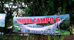 Protesta en la vía Cúcuta - Tibú por la defensa del Catatumbo. /Foto: Cortesía/La Opinión