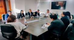 El alcalde estuvo acompañado por el Representante a la Cámara, Jairo Cristo. / Foto: Cortesía / La Opinión 