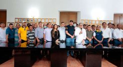 Gobernador Silvano Serrano explica los alcances del contrato de la Transversal del Catatumbp/Foto cortesía