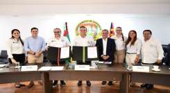 Los gobernadores de Norte de Santander, Silvano Serrano, y de Santander, Mauricio Aguilar, protocolizaron la aprobación de los estatutos de la RAP / Foto Cortesía