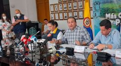 El gobernador Silvano Serrano anunció millonarias vías para Norte./Foto orlando carvajal
