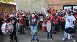 La Banda del Indio, barra del Cúcuta Deportivo. Foto: Jorge Guitérrez. 