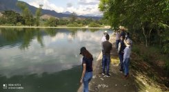 En mesa técnica se analizan las condiciones de la laguna de oxidación de Ábrego. / Foto: Cortesía / La Opinión 
