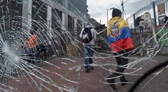 Protestas en Ecuador. 