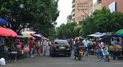 Avenida sexta de cúcuta, invadida por ventas ambulantes/Foto La Opinión