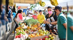 Mercado campesino se tomó la Alejandría./Foto: cortesía