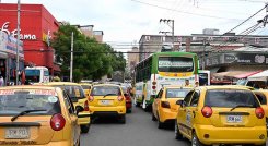 A media marcha, así se encuentra la movilidad en Cúcuta./Foto Jorge Gutiérrez/La Opinión