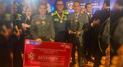 Oficial de la Policía en Chinácota ganó premio de Seguridad y Convivencia Ciudadana./Foto: cortesía