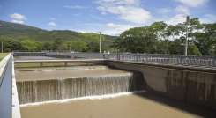 El agua se desarenará e impulsará a lo largo de 17 kilómetros por una tubería hasta la planta de tratamiento de agua potable El Pórtico en Cúcuta./Foto: Pablo Castillo / La Opinión 