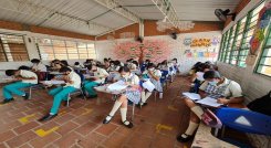 Hasta la fecha, en los colegios no se han registrado brotes numerosos de COVID.  Cuando hay síntomas gripales, los menores son aislados. / Foto: Cortesía / La Opinión 
