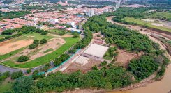 Vista aérea de las nuevas zonas recreativas que tendrá el parque Playa/Foto cortesía