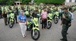  Policía de Cúcuta recibió 375 motocicletas