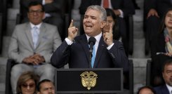 "Yo no me voy a ir del país, yo me quedo en Colombia": Duque./Foto: Colprensa