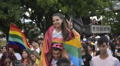 La marcha del orgullo diverso en Cúcuta.