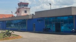 El aeropuerto de San Antonio movilizaba alrededor de 800 pasajeros diarios. / Fotos Cortesía