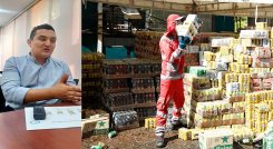 El secretario de Hacienda, Sergio Andrés Entrena anunció resultados de aprehensiones de contrabando./Foto archivo