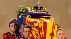 El polémico ataúd de la reina Isabel II, ¿hecho de oro?./Foto: AFP