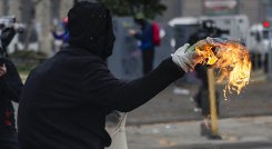Disturbios en 49 aniversario del golpe de Estado de Pinochet./Foto: AFP