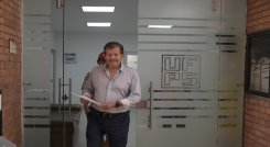 Julio Alberto Tarazona Navas, aspirante al cargo de rector de la UFPS/Foto Pablo Castillo