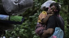Agobiados en el Darién, migrantes venezolanos mantienen la vista en EE. UU./Foto: AFP