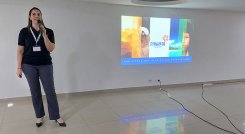 Luciana Kramer, gerente de Promtur  Panamá, se reunió con agencias de viajes en Cúcuta./ Foto Cortesía