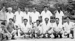 Foto del recuerdo | Equipo de fútbol de periodistas en la década del 60./Foto: archivo