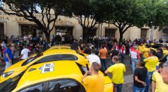 Protesta taxistas en Cúcuta
