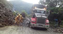 Paso a un solo carril en la carretera Ocaña - Cúcuta./Foto: cortesía
