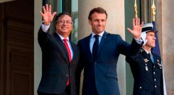 Entre los temas de conversación de los presidentes colombiano y francés, el asunto de Venezuela ocupa un lugar importante. 