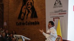 Roberto Vélez, gerente de la Federación Nacional de Cafeteros, dijo durante el Congreso Nacional de Cafeteros que, aunque el año ha sido muy positivo. / Foto: Cortesía