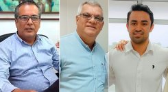 Orlando Miranda, Jesús Antonio Rincón y Samuel Morales, secretarios de Hacienda de Cúcuta, Los Patios y Villa del Rosario.