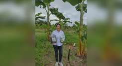 Yolima Villamizar Suárez, se siente orgullosa de trabajar del fruto de su tierra: Chitagá./Foto: cortesía