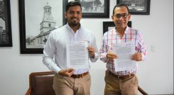 Unisimón y Cámara de Comercio de Cúcuta articulan esfuerzos en pro de la formación superior. / Foto: Cortesía / La Opinión