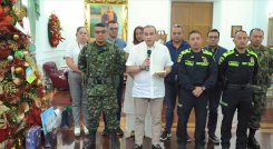 Gobernador silvano Serrano al anunciar la instalación de una mesa de seguridad/Foto cortesía
