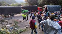 Bloqueada la vía Cúcuta-Pamplona