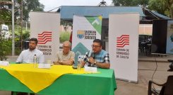 La alcaldía, Cámara de Comercio y Cenabastos sellaron la alianza para repotenciar la Central de Abastos/Foto Orlando Carvajal/La Opinión