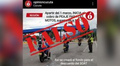 Noticia falsa. 