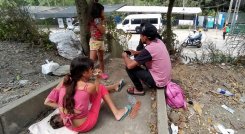 Migrantes en las vías de Norte de Santander