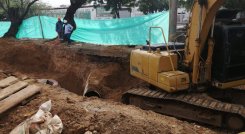 Una de las obras es la reposición del interceptor de alcantarillado a lo largo del Canal Bogotá./Foto cortesía