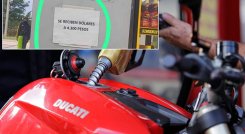 A través de carteles, estaciones de servicio ofrecieron la gasolina en dólares, tras la reapertura vehicular de la frontera. / Foto Cortesía